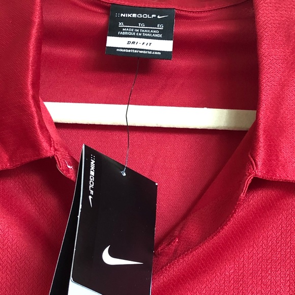 Nike Red Golf Dry-fit Polo NWT Sz XL - Picture 3 of 4